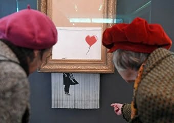 Banksy'nin ‘Balonlu Kız’ eseri açık artırmaya çıkıyor